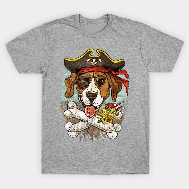 Bad to the Bone Pirate Dog Pirate T Shirt TeePublic